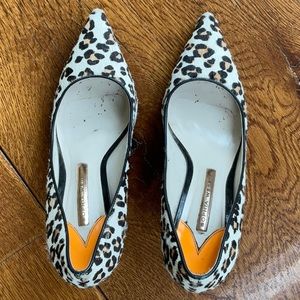 Sophia Webster Lola (37.5 size) leopard-print pumps